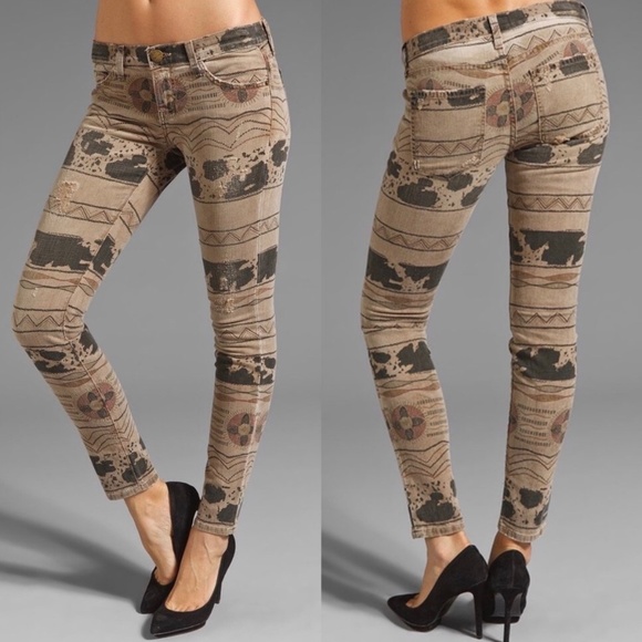 Current/Elliott Ankle Skinny Vintage Tribal Jeans - Picture 1 of 6